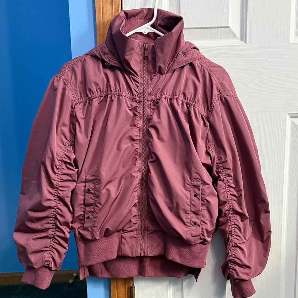 Athleta Ruched Mulberry Jacket